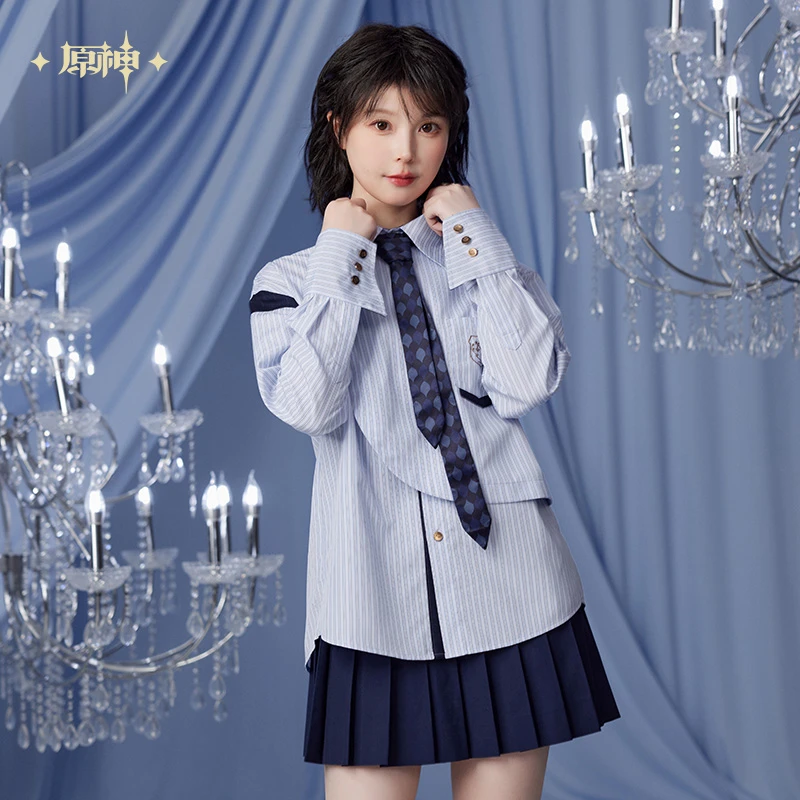 【原神官方】芙宁娜主题印象系列条纹休闲衬衫 Genshin