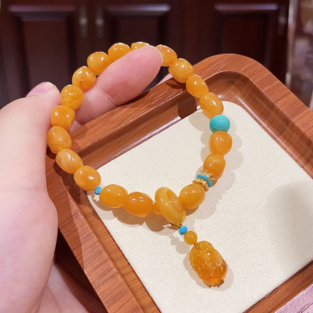 蜜蜡未镶嵌手链手串