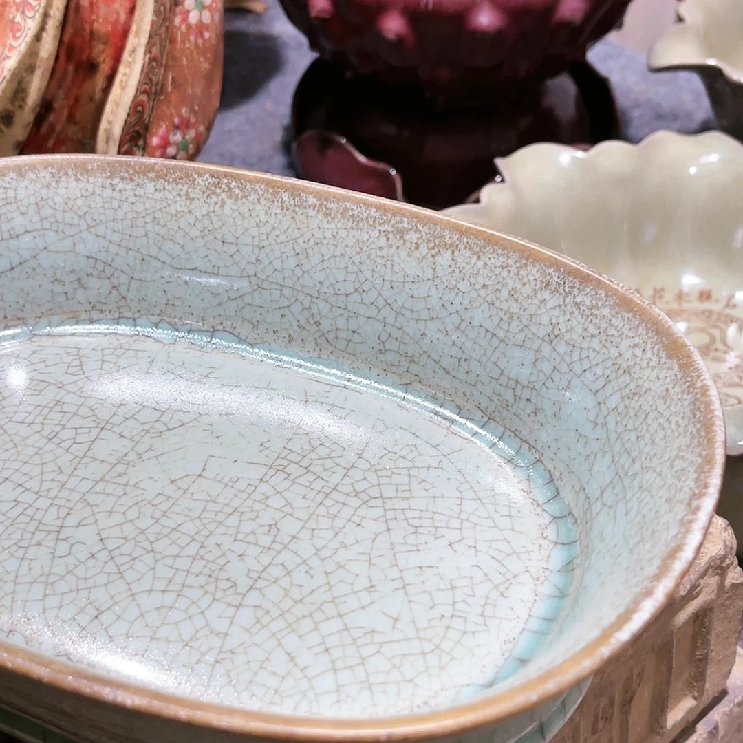 瓦当摆件摆件茶的陶瓷山*经