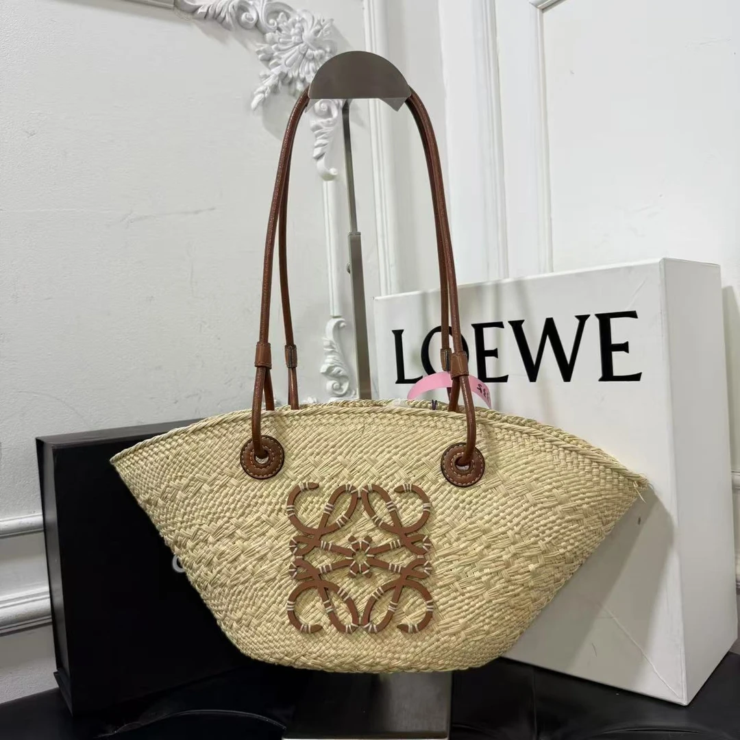 LOEWE/罗意威 单肩包 草编菜篮子 bd6335/2505