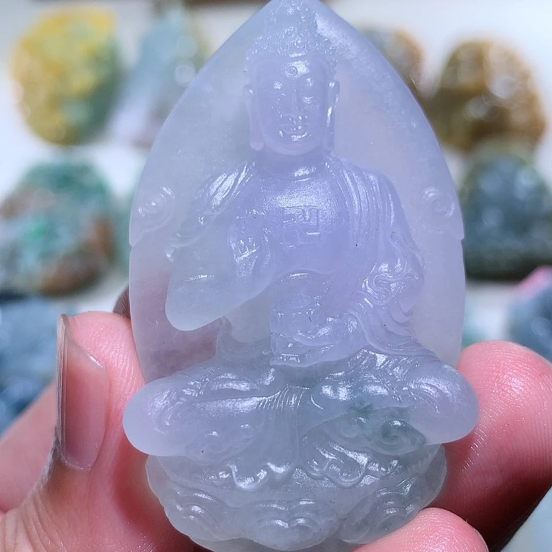 星***空定制翡翠未镶嵌挂件