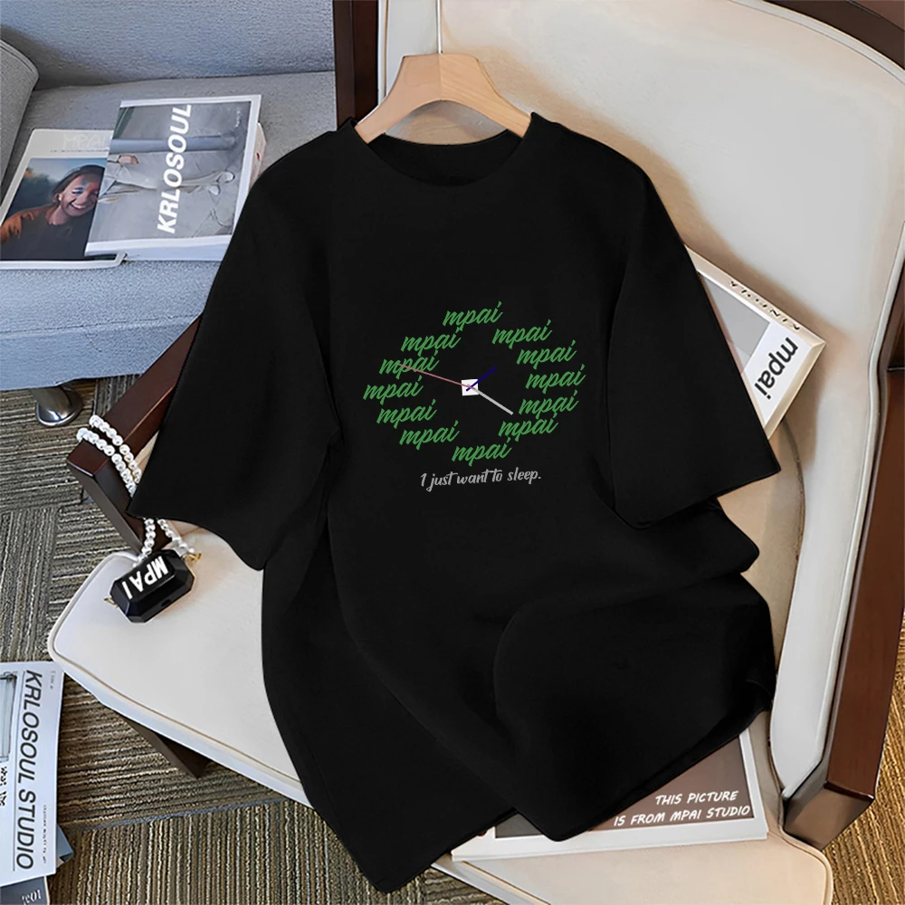 日系慵懒风T恤短袖t恤夏季宽松休闲圆领上衣半袖男士夏季薄款t恤