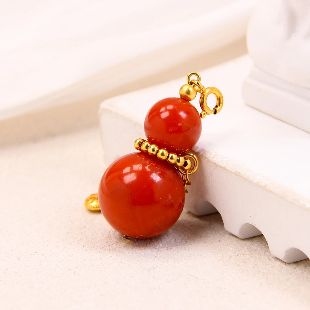 【霞姐专属】S925银南红葫芦吊坠 THL12-12