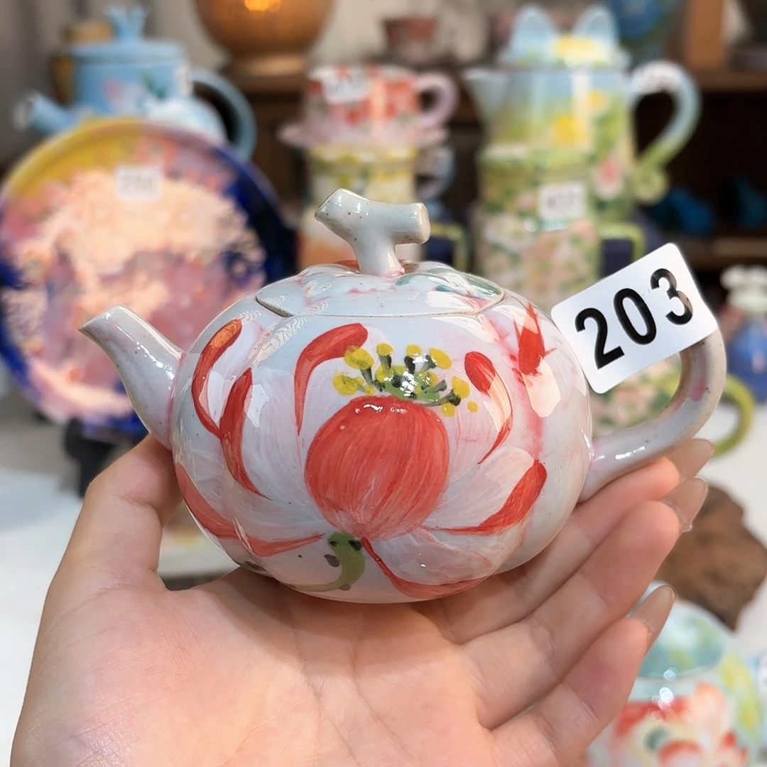 景德镇手绘高温釉下彩陶瓷茶具