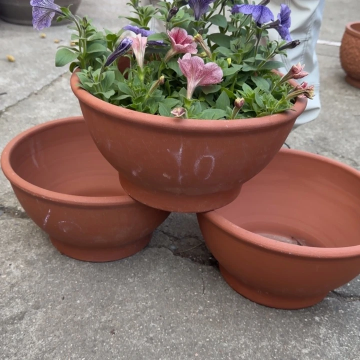 紫砂花盆口30高16宜兴紫砂