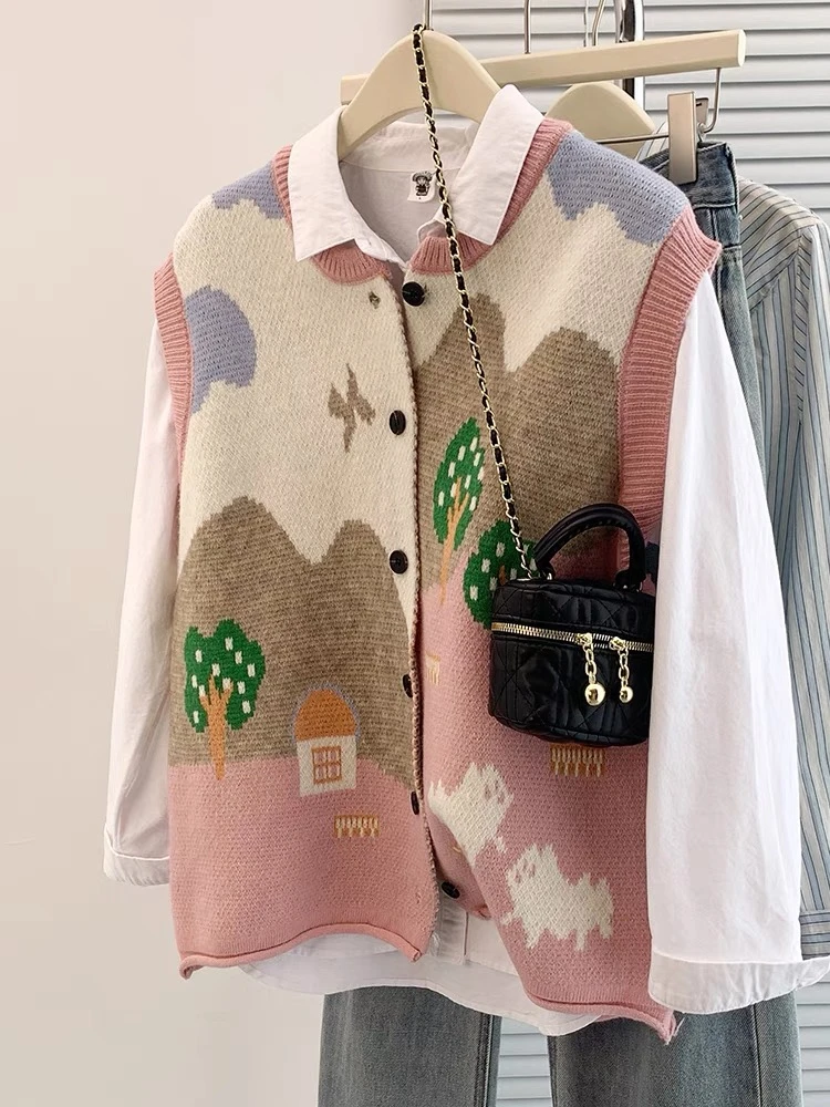 【201-300】温柔慵懒风上衣刺绣碎花针织开衫毛衣马甲（直播间链接）