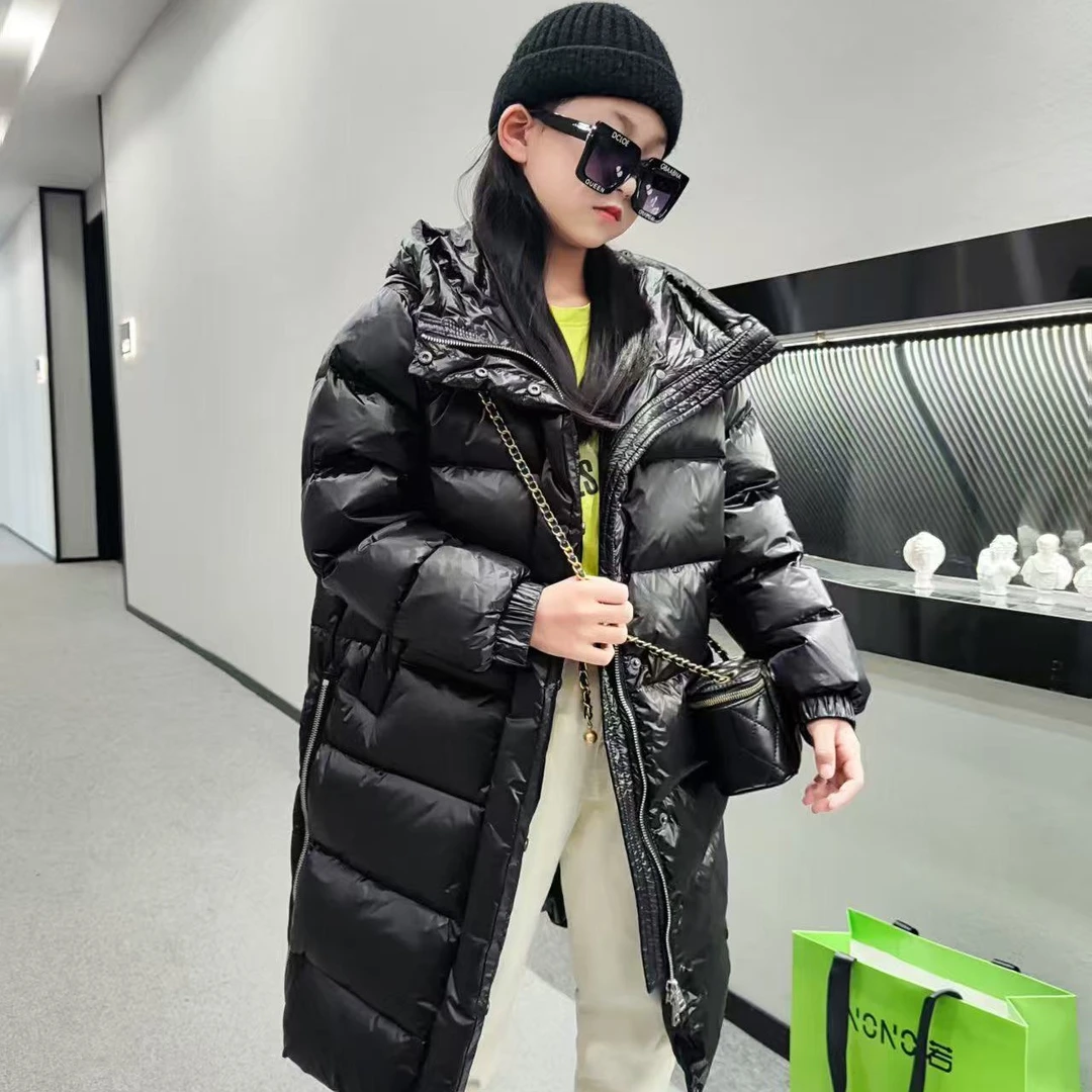 亲子童装长款免洗加厚羽绒服
