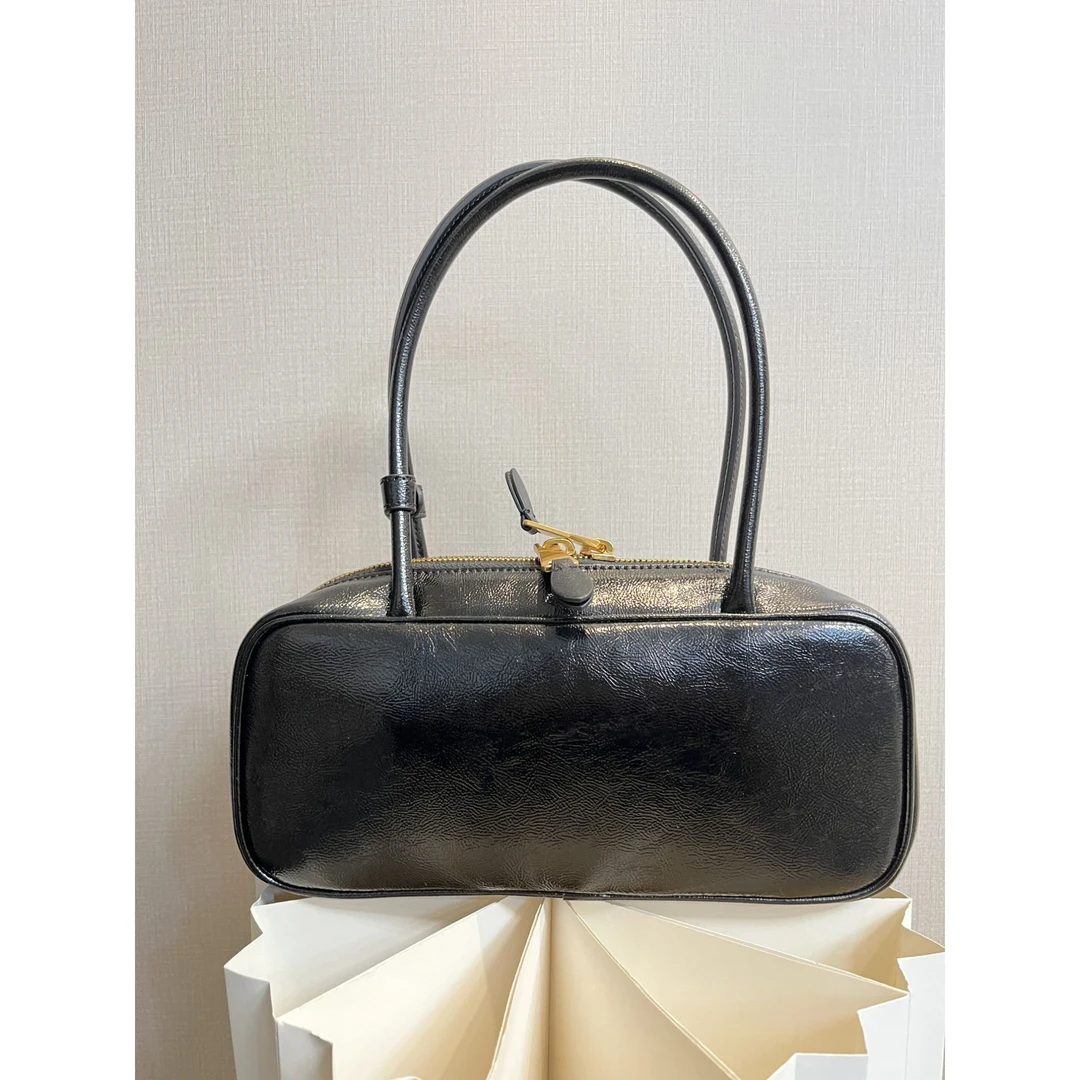 TOLEX2025新款手工时尚大号光球百搭女包黑色28cm