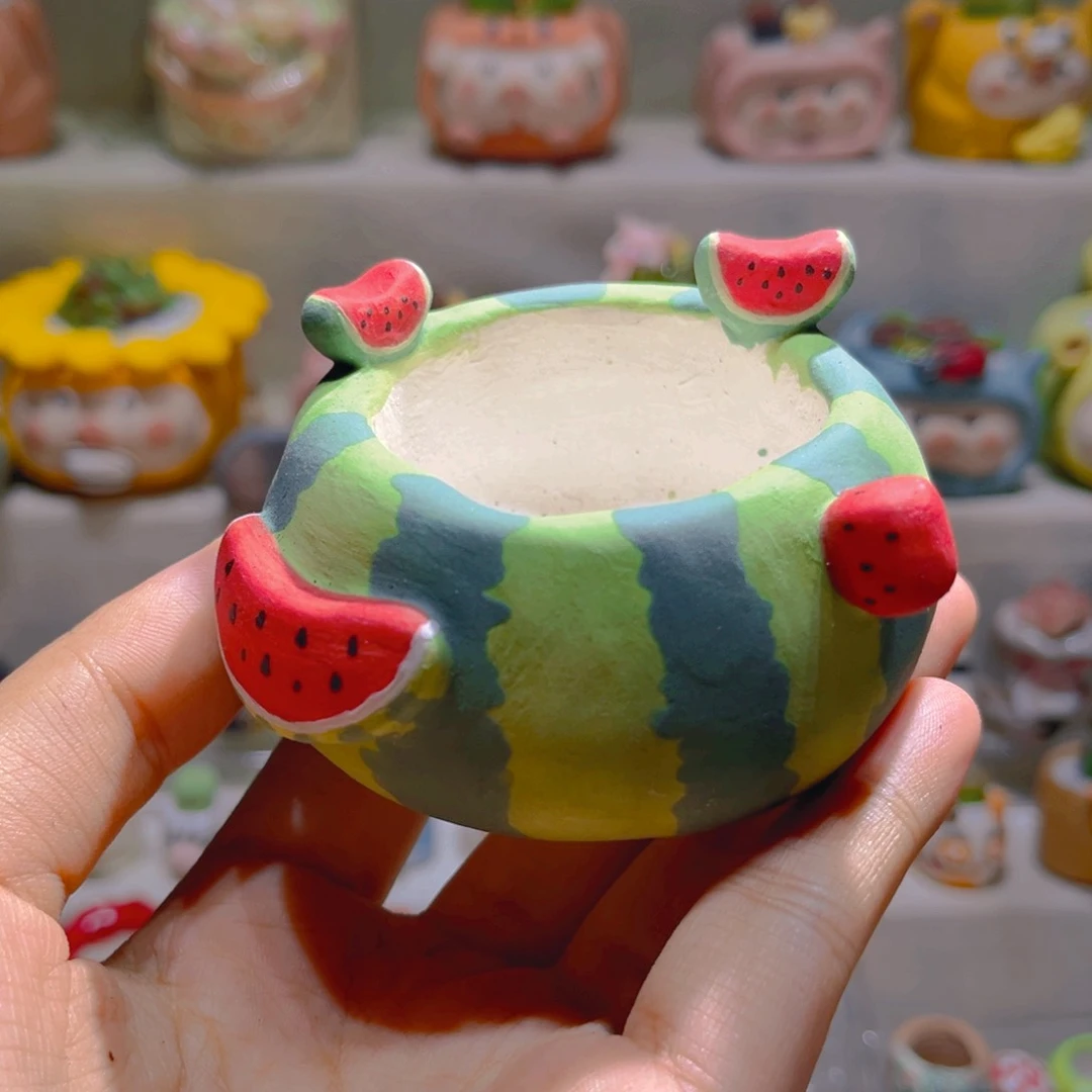 052纯手工制作重工盆盆48一个