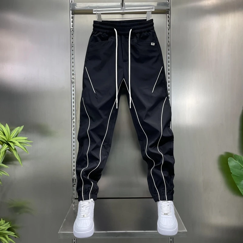 春夏款运动休闲时尚户外百搭潮流舒适宽松潮牌高档弹力冲锋裤2025