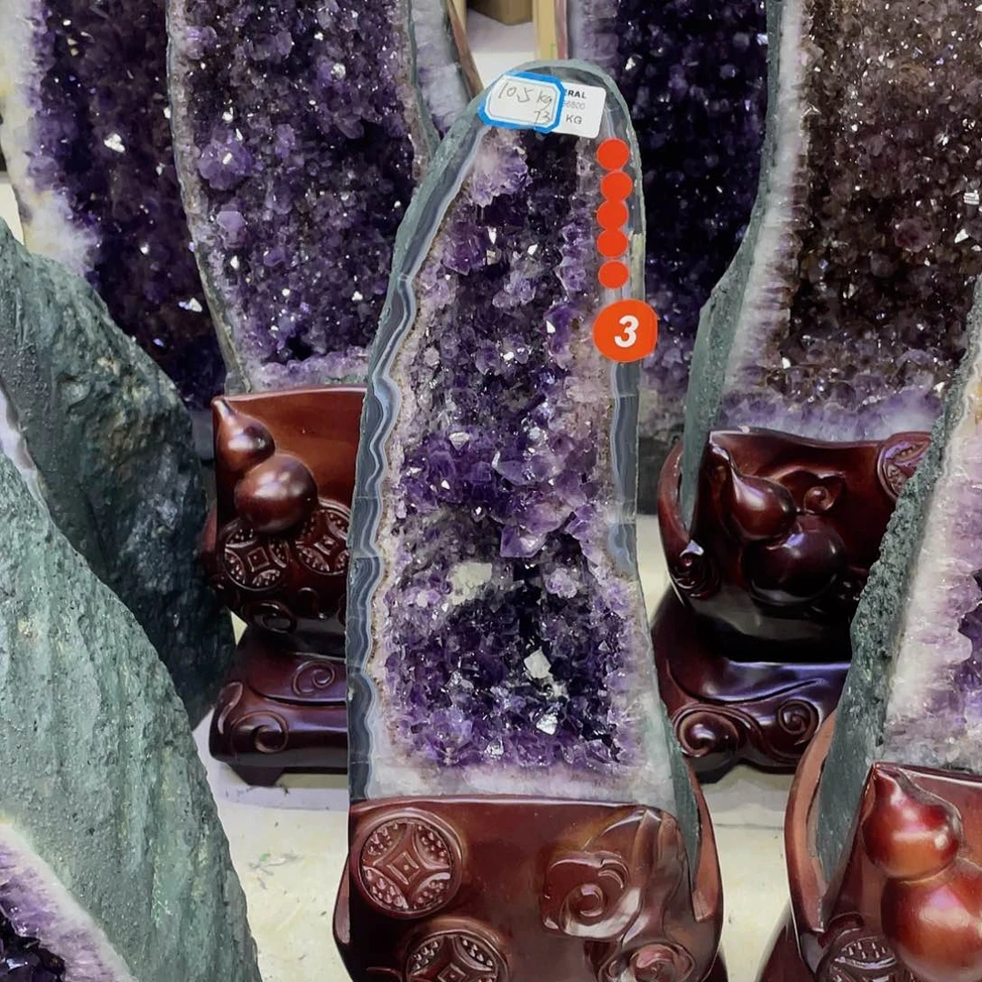 未镶嵌紫晶大型摆件（非配饰）莹