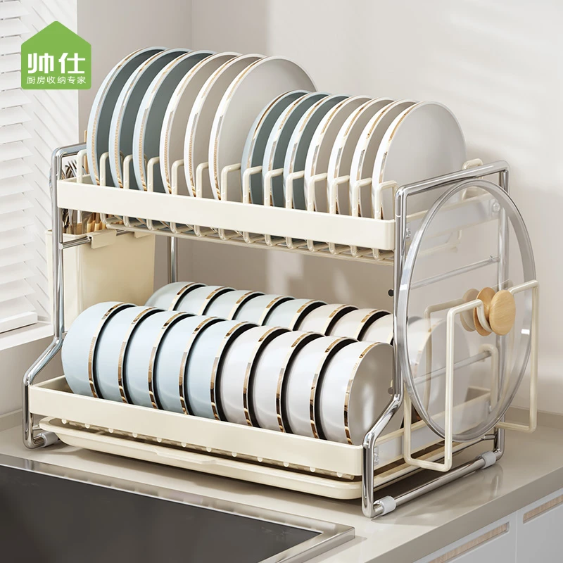 帅仕厨房碗架沥水架置物架新款2024台面家用放碗盘碗筷碗碟收纳架