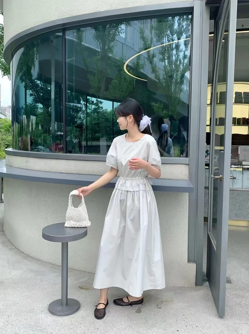 『雨美 Show』3361时尚百搭圆领连衣裙
