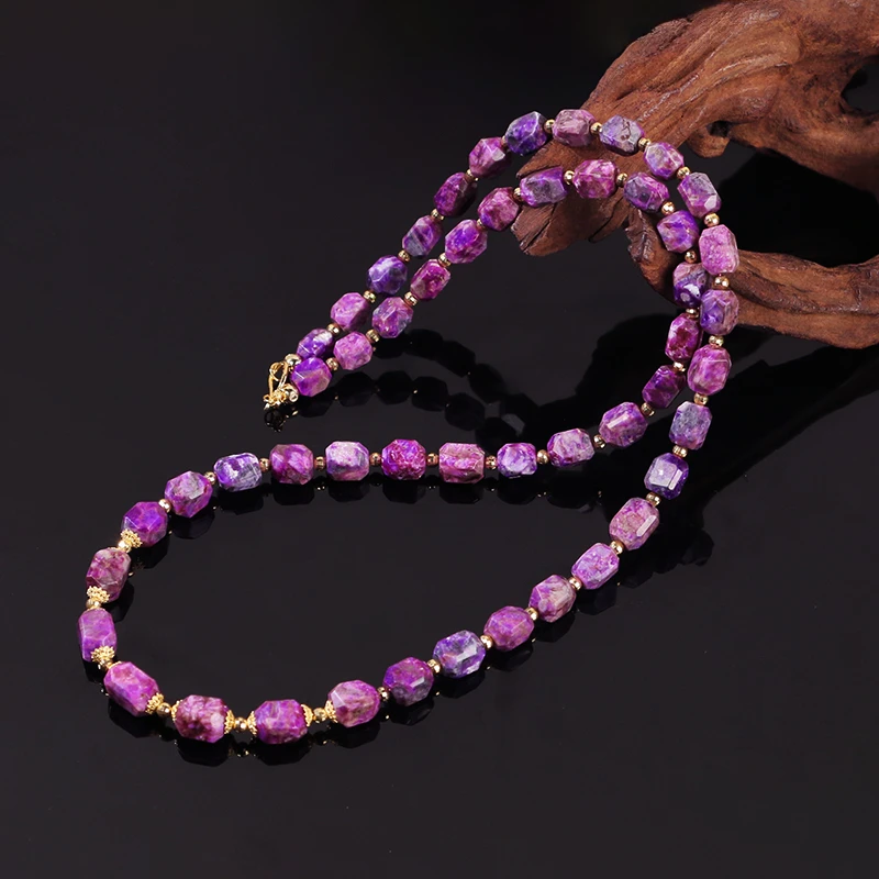 南非舒俱来桃红紫八棱项链-多样性发其一