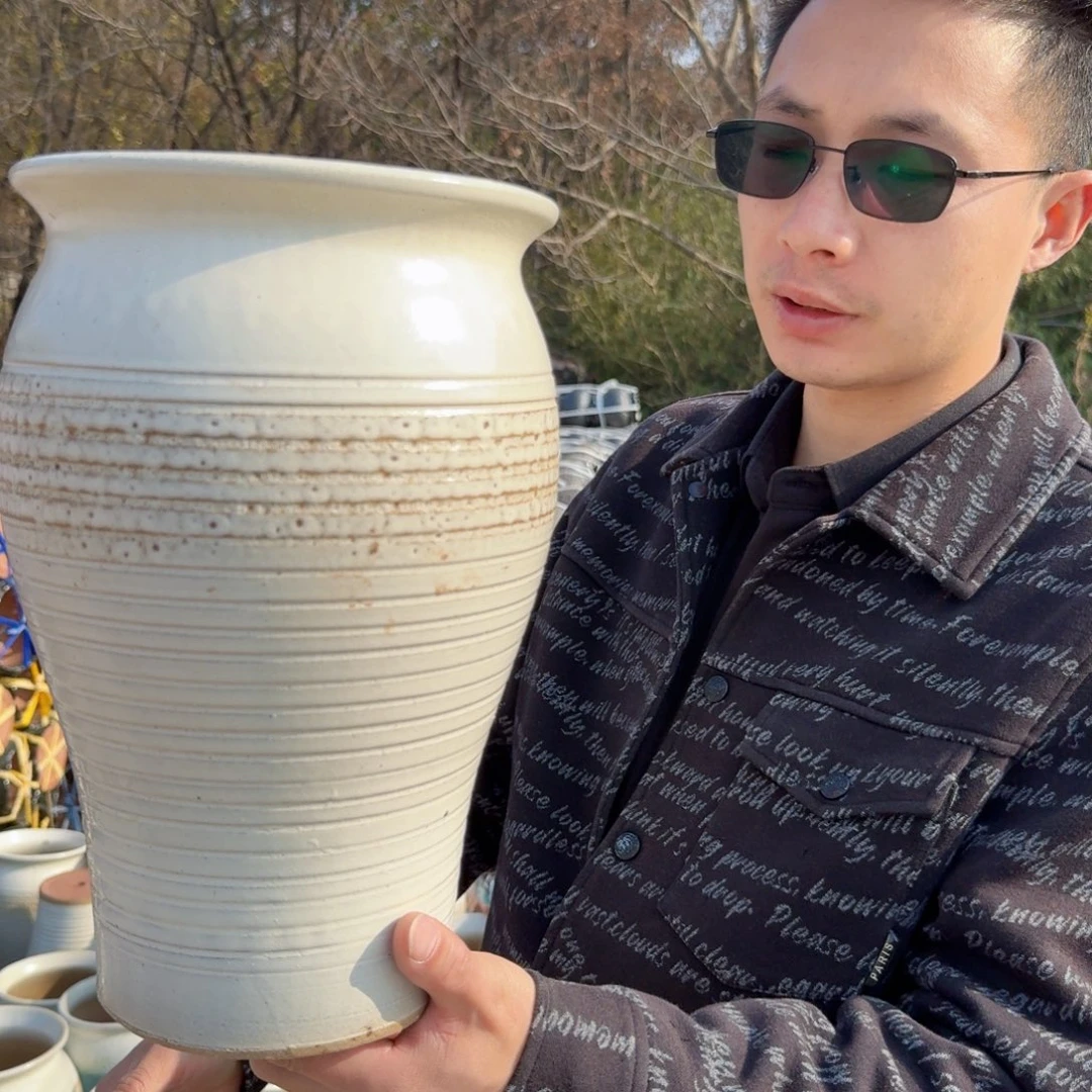 紫砂花盆瑕疵一个一个美人鱼白色