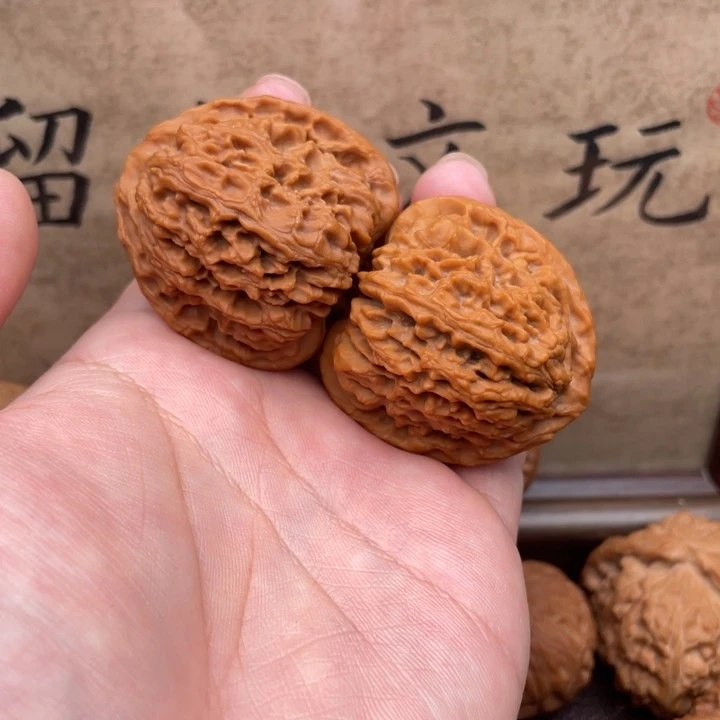 6***哥文玩核桃把件41南疆石微色差