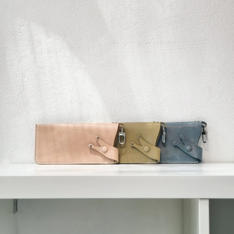 【高级定制】可皮手工皮具眼镜挂包袋