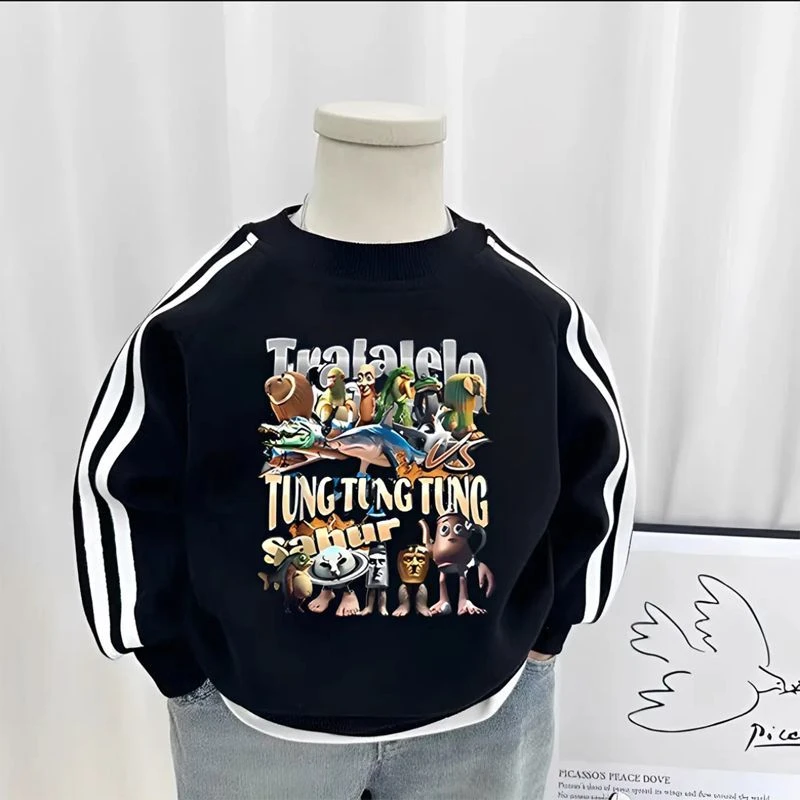 童装秋装山海经上宝宝衣服男童中小男女儿童长袖上衣t恤男童