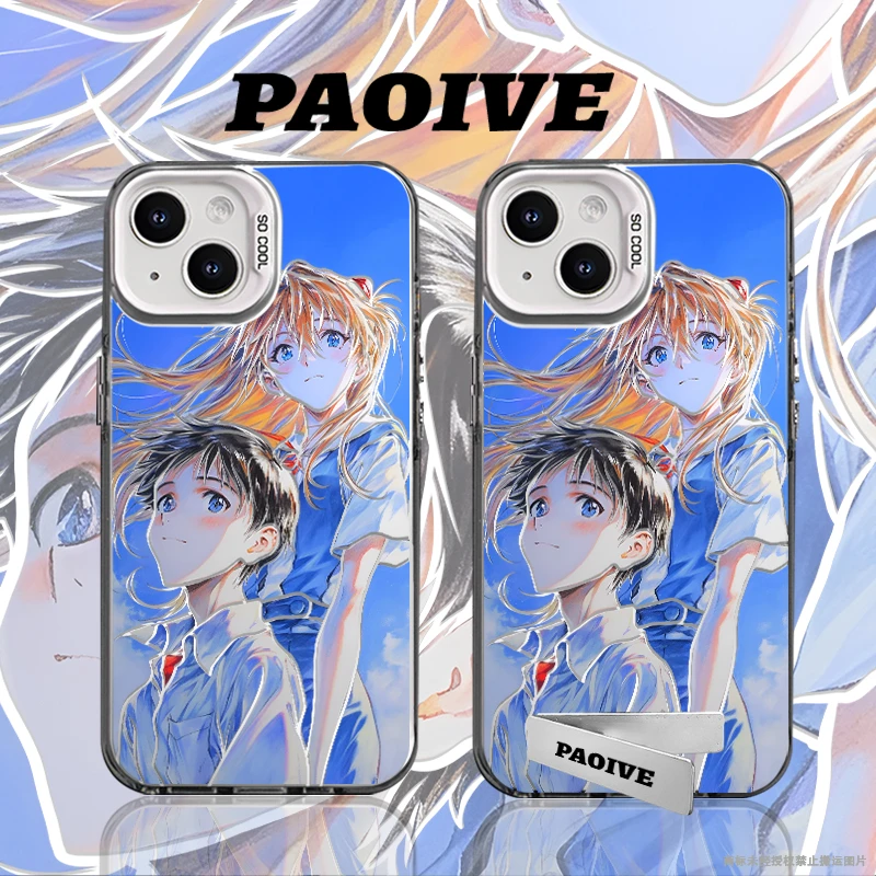 明日香碇真嗣创意适用苹果华为vivoiPhone小米三星防摔彩银手机壳