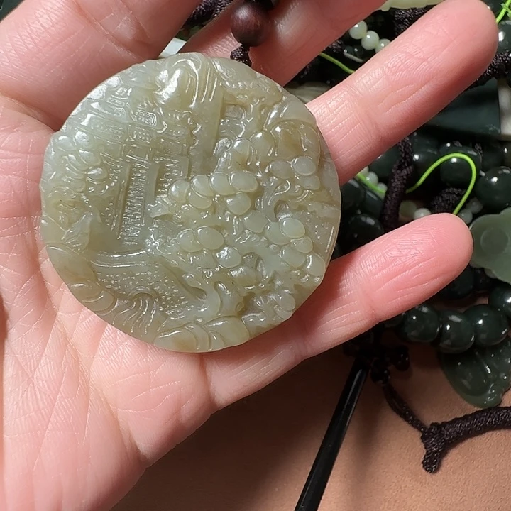 和田玉未镶嵌颈饰