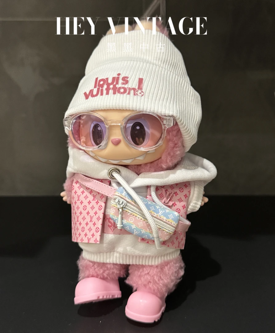 （不含娃 仅娃衣）一代马卡龙娃衣 粉色马甲套装