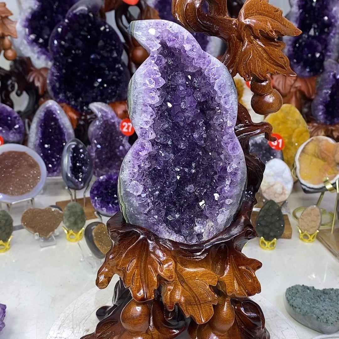 大型摆件（非配饰）紫晶未镶嵌