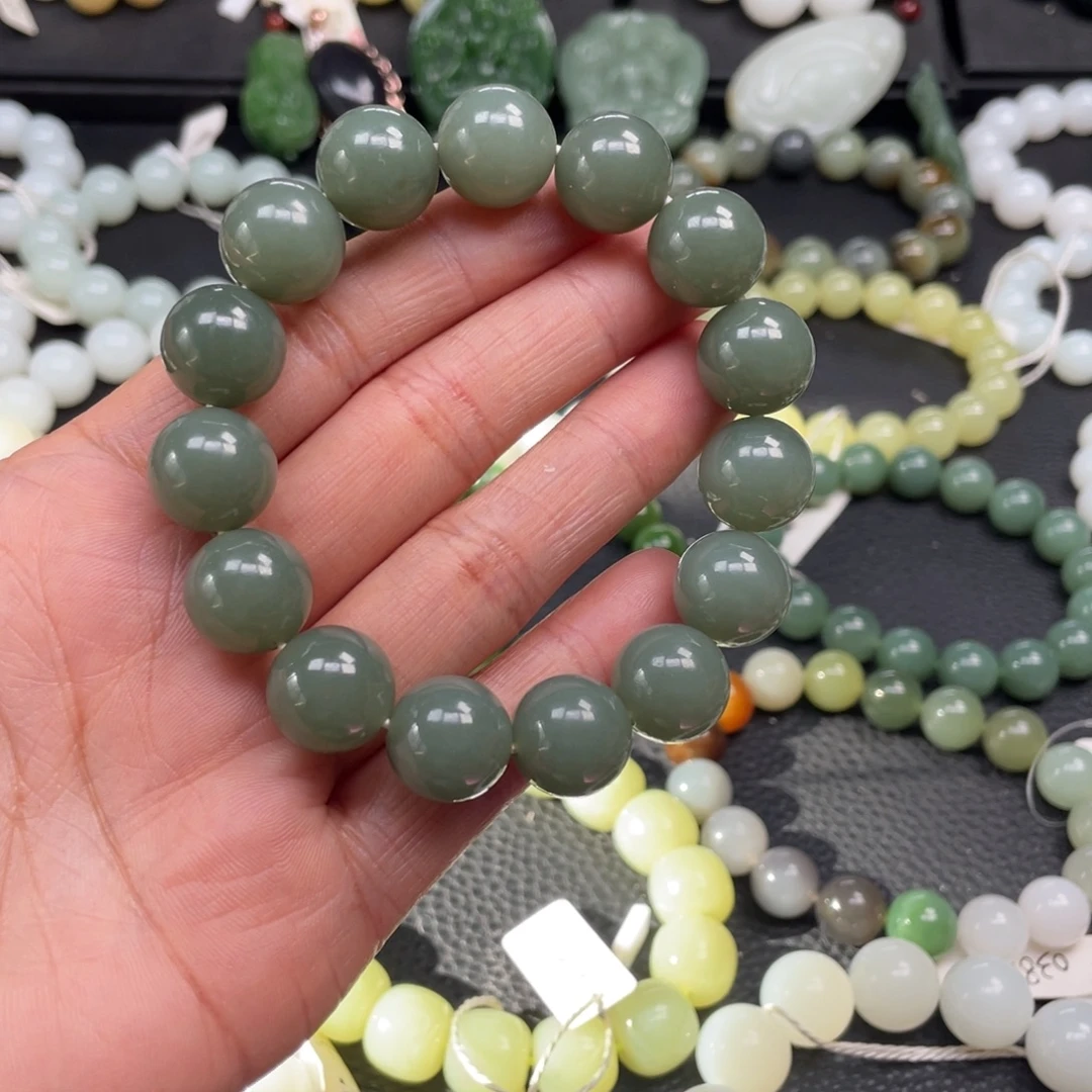 和田玉未镶嵌手链