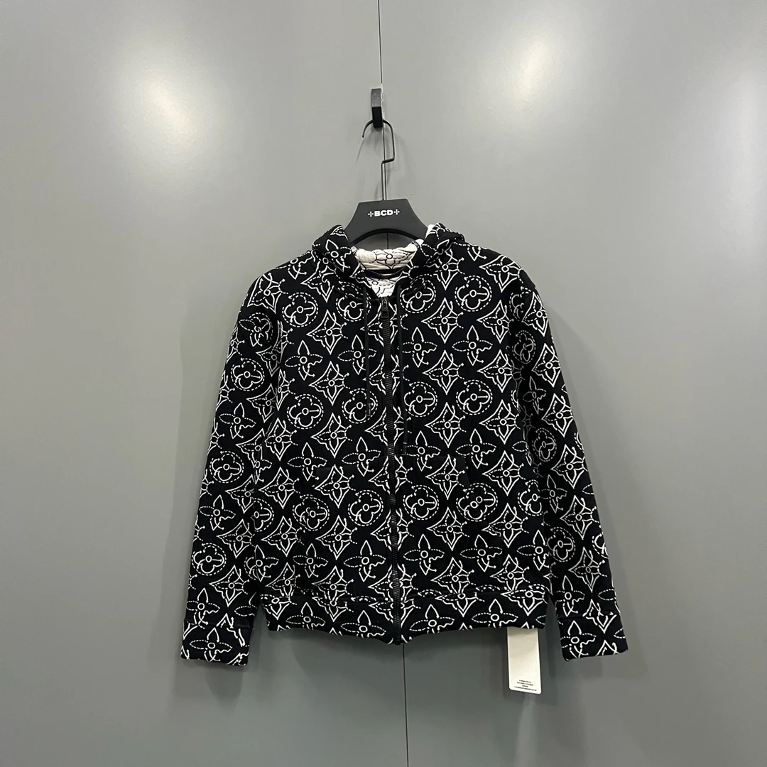 99新 Givenchy/纪梵希 三花满印拉链帽衫 XS码 ly103371