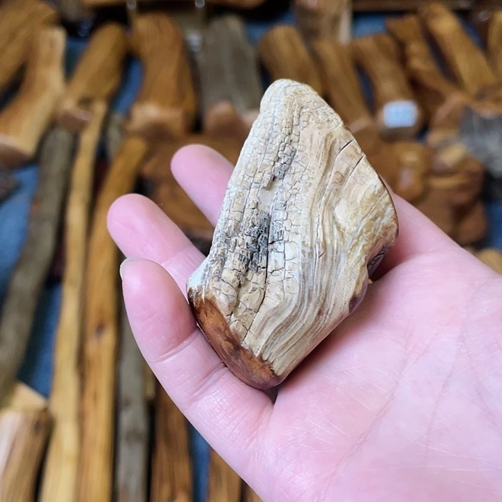 五***冬大叶紫檀（黑酸枝木类）太行崖柏手把