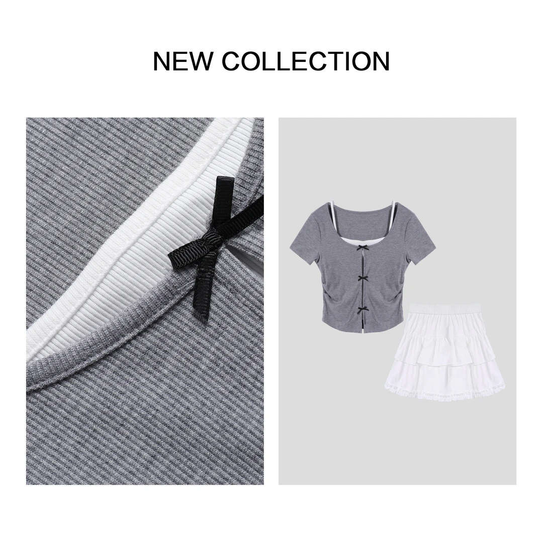 【小依专享】D5F36108A 夏季洋气时尚两件套-6108