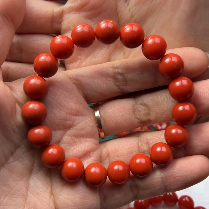 南红玛瑙未镶嵌挂件10mm阿东寨老南红