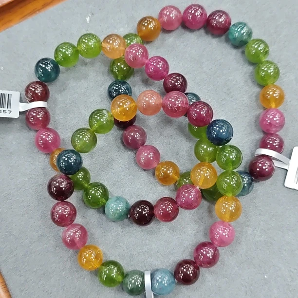 【书记甄选】天然碧玺单圈手链 多样性发一件 约8mm XL3460