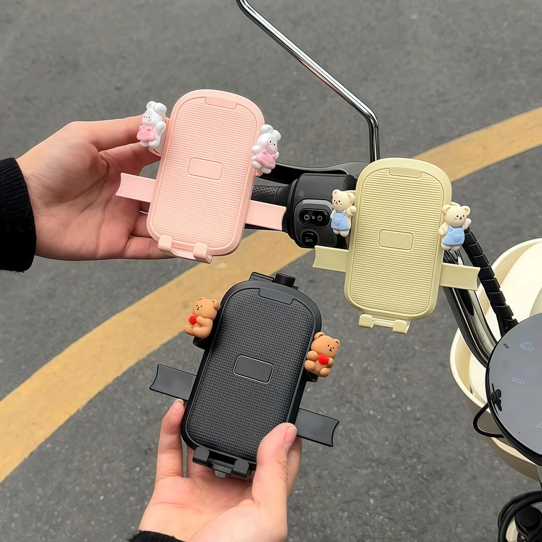 电动车手机支架防震防抖女生电动车自行车导航手机支架2025新款