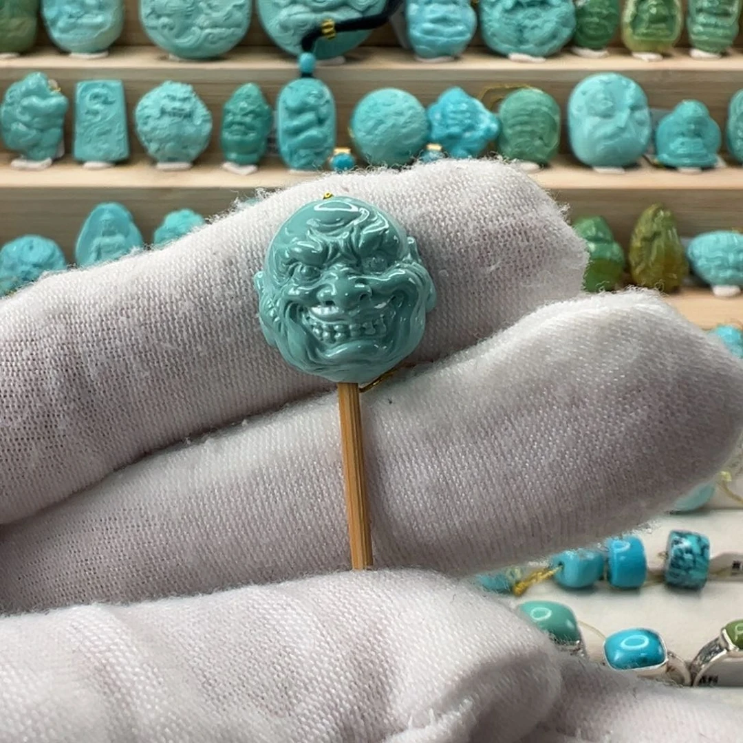 未镶嵌绿松石恶僧 14mm