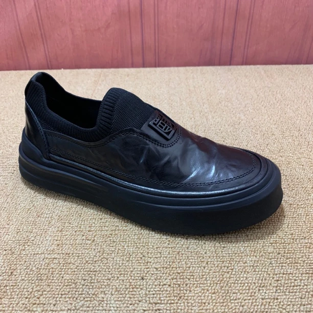 广州春季新款纯皮休闲男鞋！H0016-1