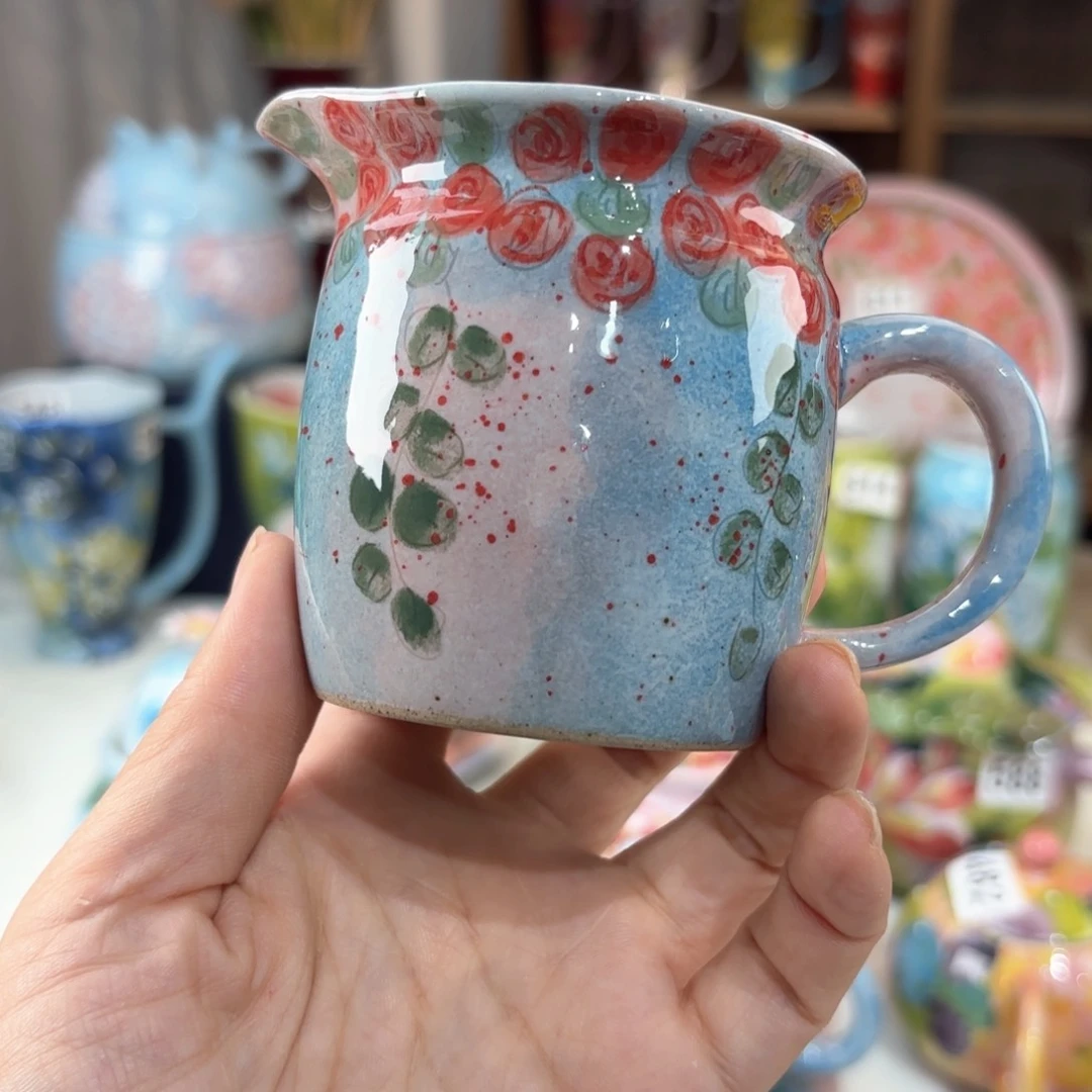 景德镇手绘高温釉下彩陶瓷茶具