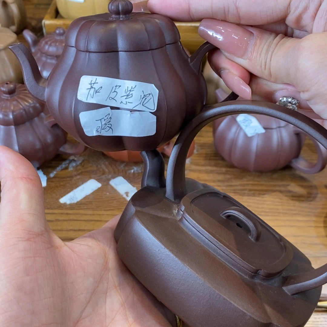 元***玩茶壶紫砂原矿泥料手工壶直播间
