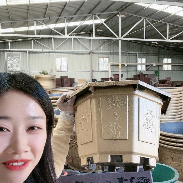 八角40花盆2个有孔