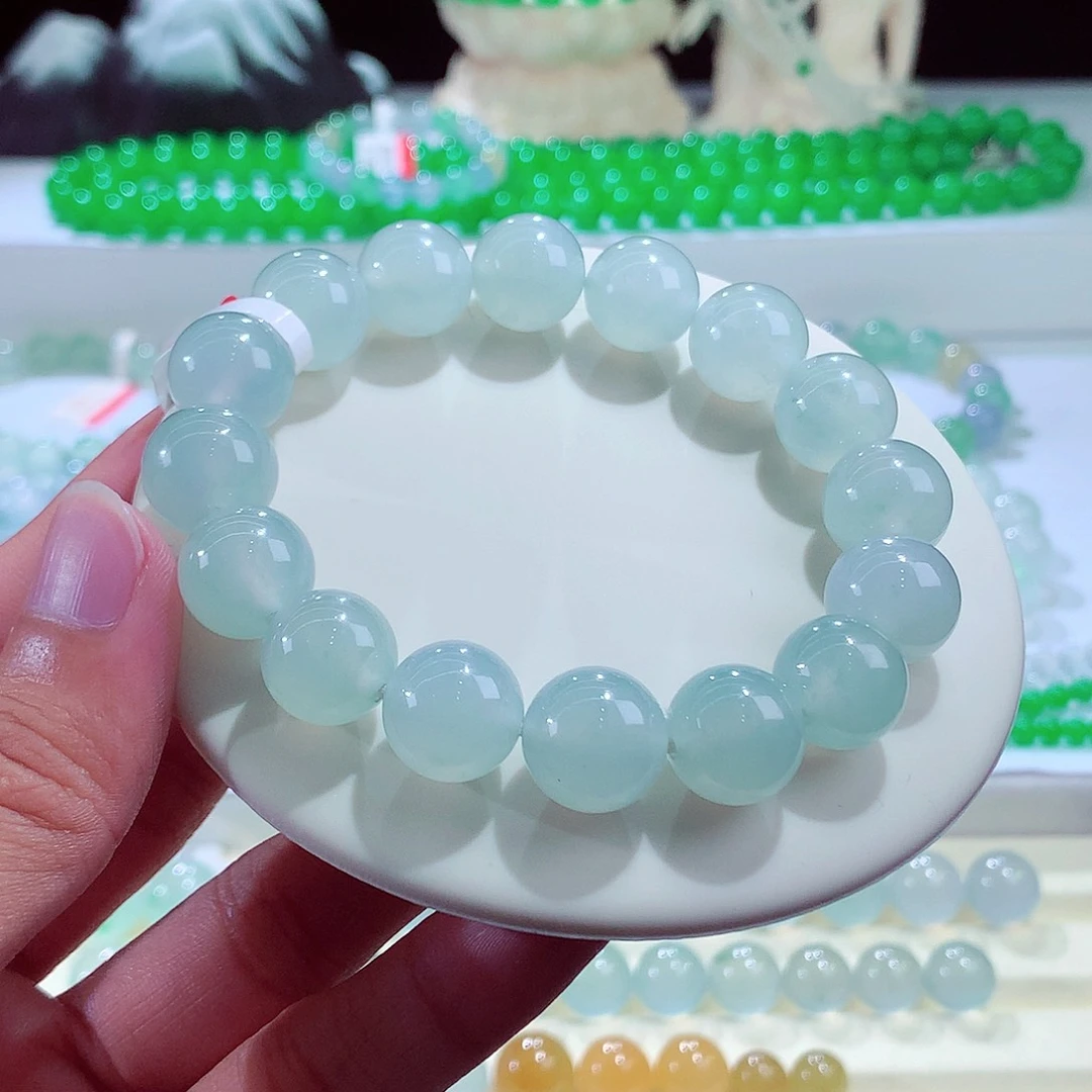 未镶嵌手链翡翠白月光卡13