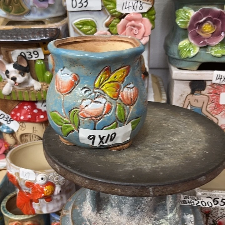 粗陶材质多肉花盆