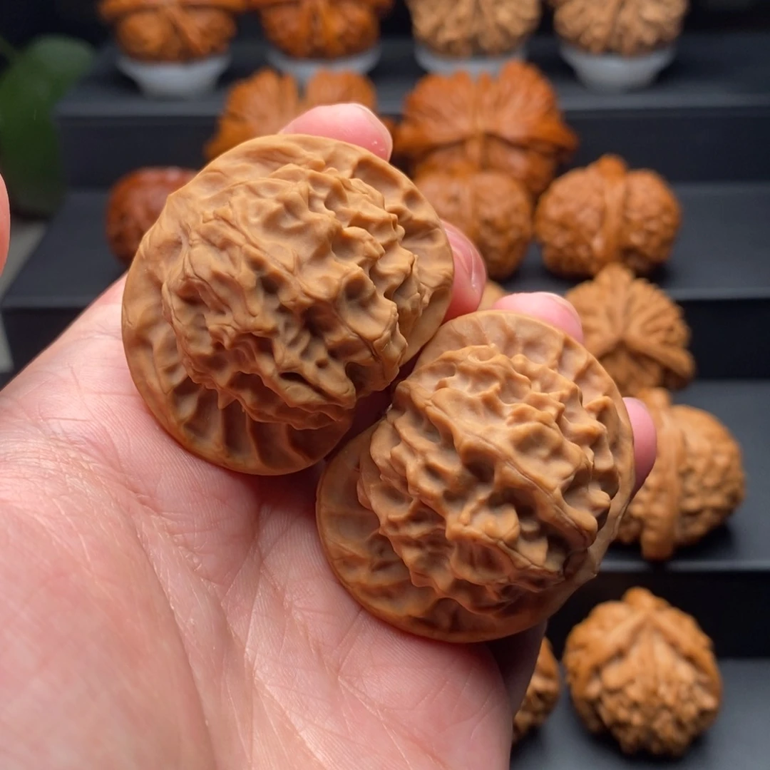 把件文玩核桃45尺野生龙鳞