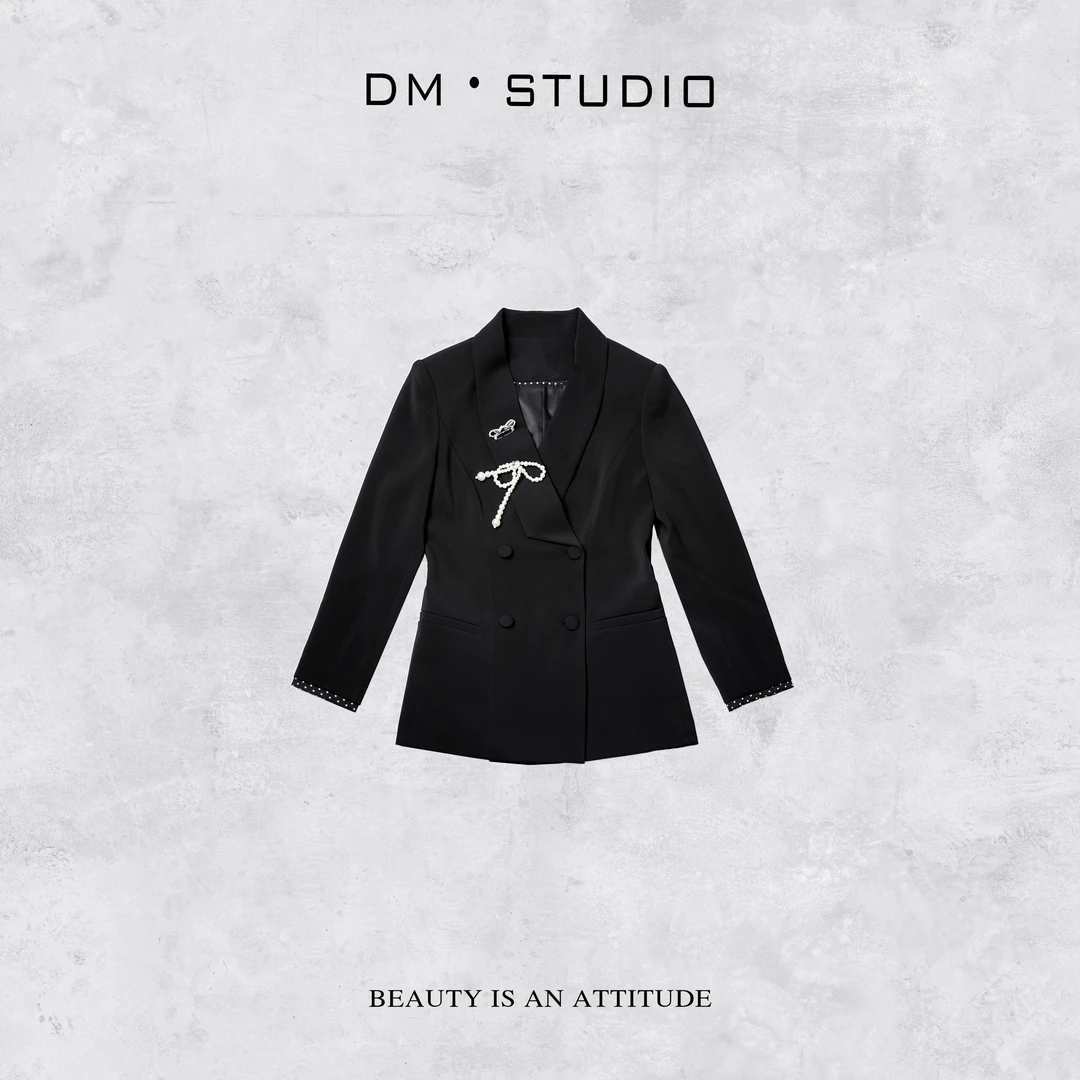 DEDM-DM•STUDIO/春款小众设计静奢高级感气质西服外套（AC25145）