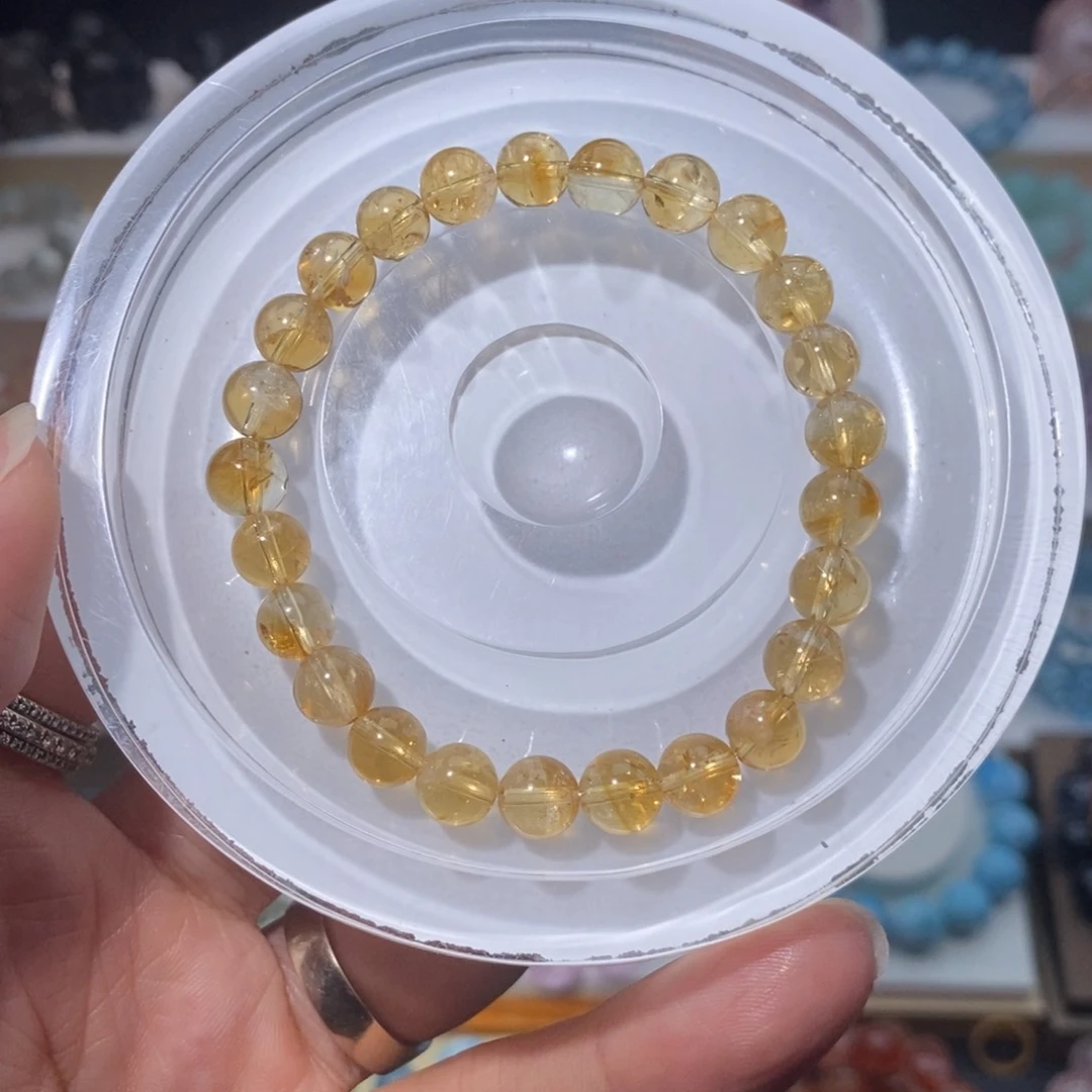 水晶手链未镶嵌黄啊赛