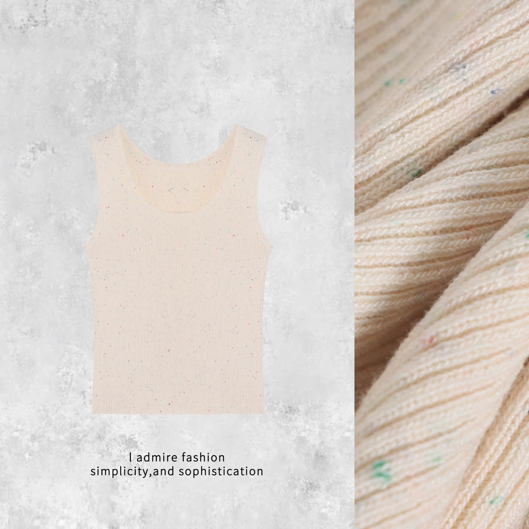 温温【岁华】弹力背心时尚通勤春夏季外穿修身无袖百搭春夏季45106