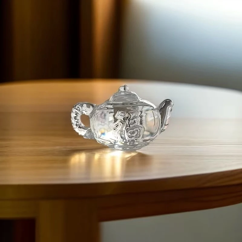 水晶把把壶麻将把把壶文玩手把件小饰品桌面摆件家用高档纯手工