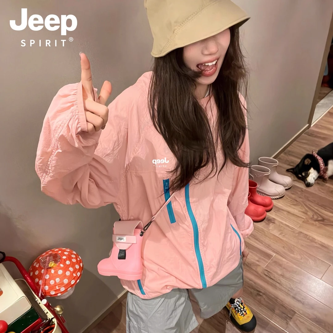 吉普JEEPSPTRIT防晒衣男女款2025新款夏季户外防晒专业级防晒衣