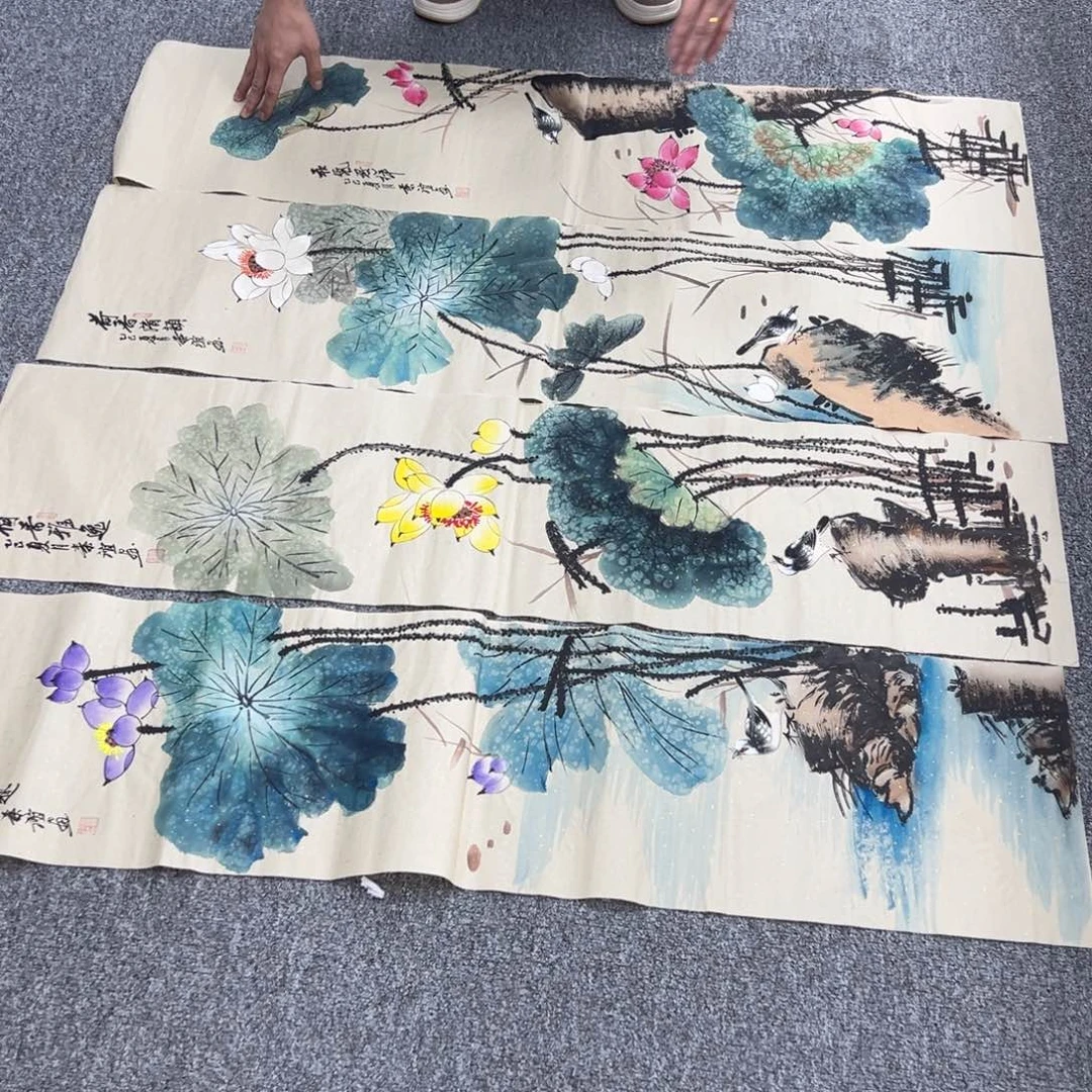 国画纯手绘字画宣纸