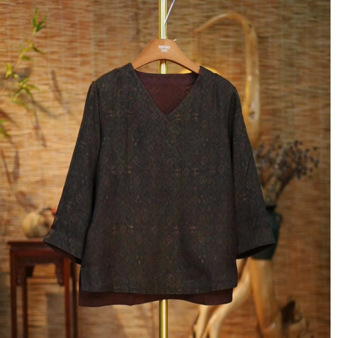 【云溪上衣】新中式国风复古外套常规秋季长袖385-云溪上衣