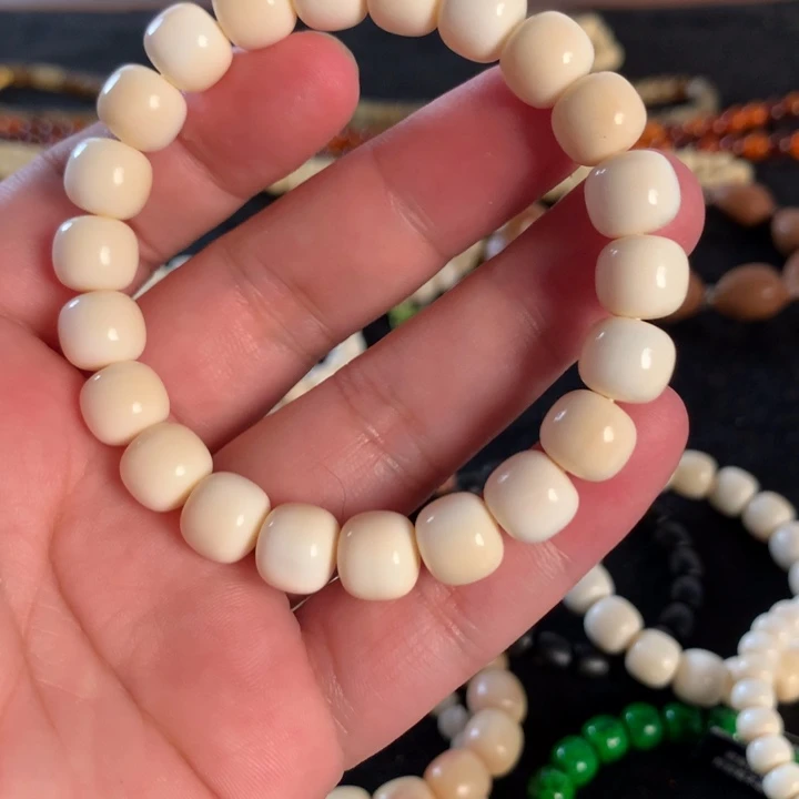 橄榄核手串/手链灰***纯肉10