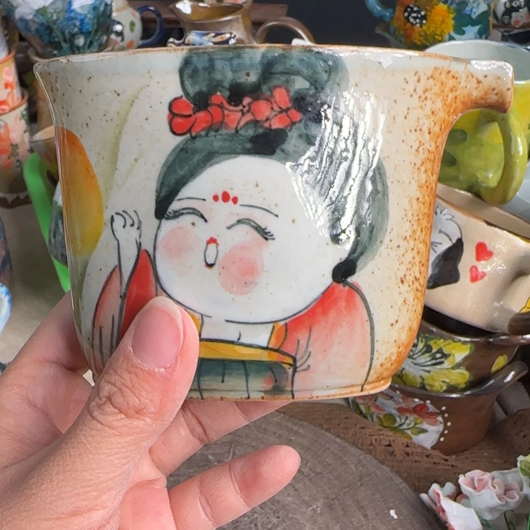 景德镇釉下彩陶瓷微瑕93